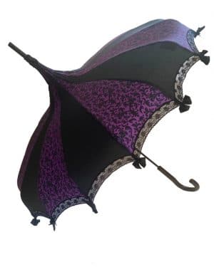 Fancy Skull Purple Parasol/Umbrella