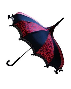Fancy Skull Red Parasol/Umbrella