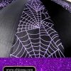 Purple Spiderweb Closeup