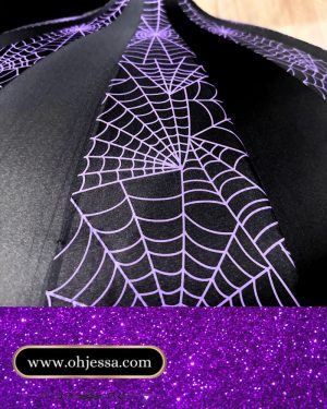 Purple Spiderweb Closeup
